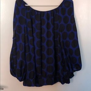 Vince Camuto polka dot top